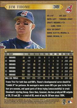 1997 Topps Gallery #115 Jim Thome Back