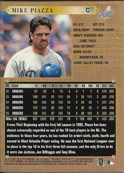 1997 Topps Gallery #133 Mike Piazza Back