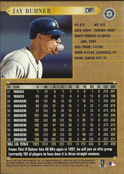1997 Topps Gallery #50 Jay Buhner Back