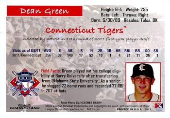 2011 Grandstand New York-Penn League All-Stars American League #NNO Dean Green Back
