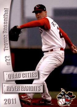 2011 Grandstand Quad Cities River Bandits #NNO Trevor Rosenthal Front