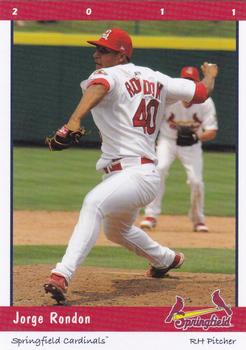 2011 Grandstand Springfield Cardinals #NNO Jorge Rondon Front