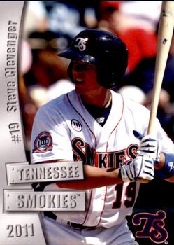 2011 Grandstand Tennessee Smokies #NNO Steve Clevenger Front