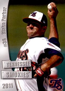 2011 Grandstand Tennessee Smokies #NNO Blake Parker Front