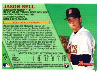 1996 Bowman - Foil #253 Jason Bell Back
