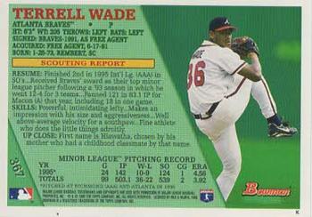 1996 Bowman - Foil #367 Terrell Wade Back