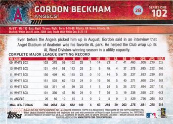 2015 Topps - Purple #102 Gordon Beckham Back