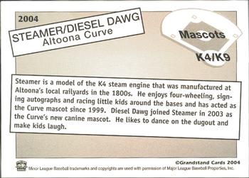 2004 Grandstand Altoona Curve #NNO Steamer / Diesel Back