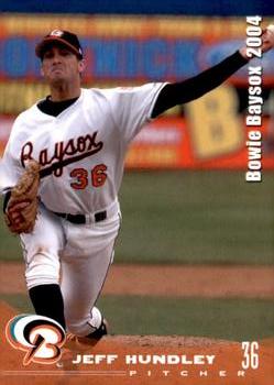 2004 Grandstand Bowie Baysox #NNO Jeff Hundley Front