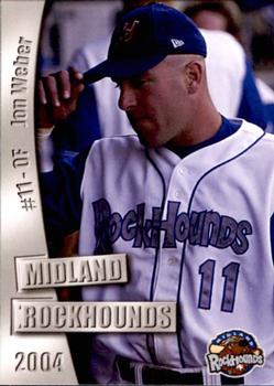2004 Grandstand Midland RockHounds #NNO Jon Weber Front