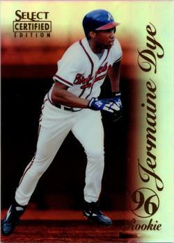 1996 Select Certified - Mirror Red #107 Jermaine Dye Front