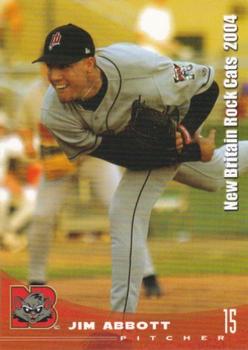 2004 Grandstand New Britain Rock Cats #NNO Jim Abbott Front