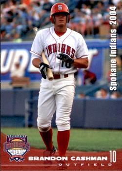 2004 Grandstand Spokane Indians #10 Brandon Cashman Front