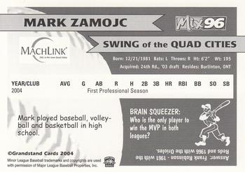 2004 Grandstand Swing of the Quad Cities #NNO Mark Zamojc Back