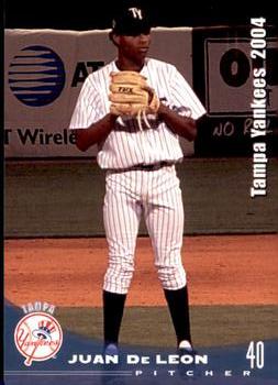 2004 Grandstand Tampa Yankees #NNO Juan De Leon Front