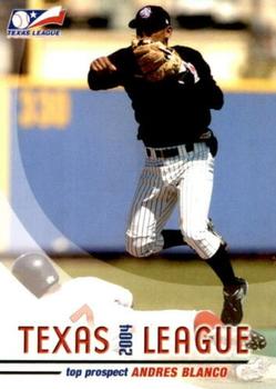 2004 Grandstand Texas League Top Prospects #NNO Andres Blanco Front
