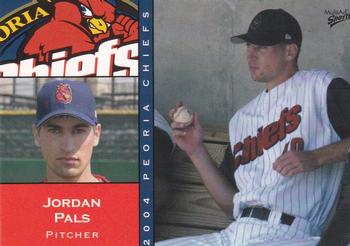 2004 MultiAd Peoria Chiefs #20 Jordan Pals Front