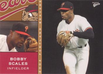 2004 MultiAd Portland Beavers #22 Bobby Scales Front
