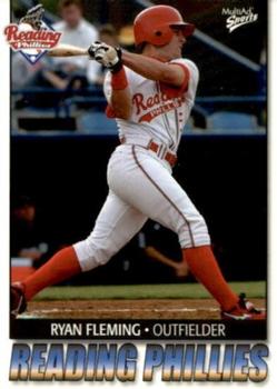 2004 MultiAd Reading Phillies #8 Ryan Fleming Front