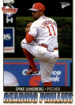 2004 MultiAd Reading Phillies #15 Spike Lundberg Front