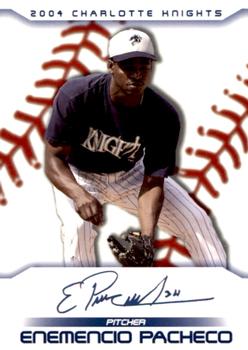 2004 Choice Charlotte Knights #14 Enemencio Pacheco Front