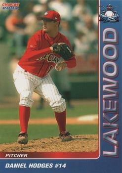 2004 Choice Lakewood BlueClaws #10 Daniel Hodges Front