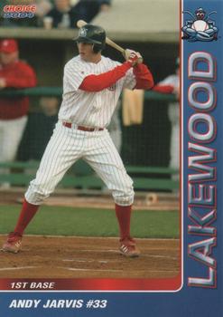 2004 Choice Lakewood BlueClaws #11 Andy Jarvis Front