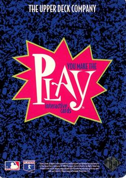 1996 Collector's Choice - You Make the Play #18 Randy Johnson Back