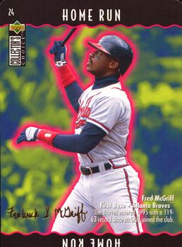 1996 Collector's Choice - You Make the Play Gold Signature #24 Fred McGriff Front