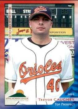 2003 Grandstand Appalachian League Top Prospects #NNO Trevor Caughey Front