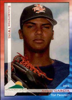 2003 Grandstand Appalachian League Top Prospects #NNO Angel Garcia Front