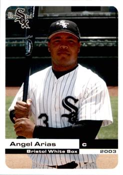 2003 Grandstand Bristol White Sox #1 Angel Arias Front
