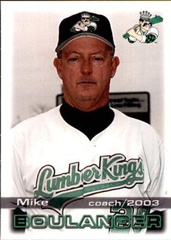 2003 Grandstand Clinton LumberKings #NNO Mike Boulanger Front