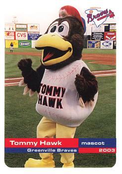 2003 Grandstand Greenville Braves #NNO Tommy Hawk Front
