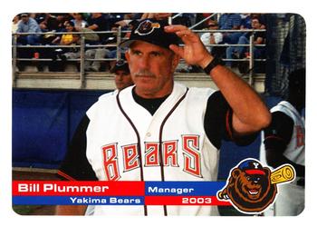 2003 Grandstand Yakima Bears #NNO Bill Plummer Front