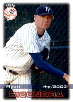 2003 Grandstand Tampa Yankees #NNO Ryan Bicondoa Front