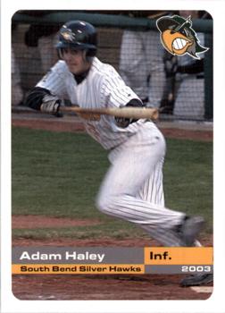 2003 Grandstand South Bend Silver Hawks #NNO Adam Haley Front