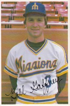 1980 Jack in the Box San Jose Missions #8 Bill Gaffney Front