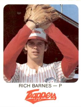 1981 Red Rooster Edmonton Trappers #10 Rich Barnes Front