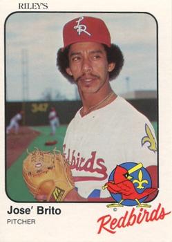 1983 Riley's Sports Gallery Louisville Redbirds #14 Jose Brito Front