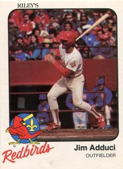 1983 Riley's Sports Gallery Louisville Redbirds #19 Jim Adduci Front