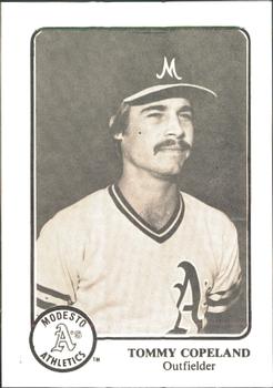 1983 Chong Modesto A's #4 Tommy Copeland Front