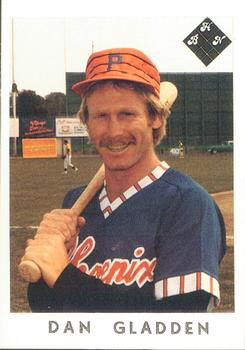 1983 Baseball Hobby News Phoenix Giants #8 Dan Gladden Front