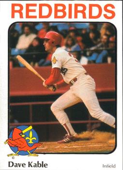 1984 Riley's Sports Gallery Louisville Redbirds #29 Dave Kable Front