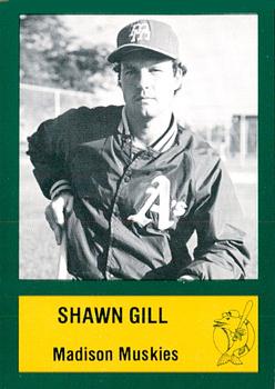 1984 Madison Muskies #9 Shawn Gill Front