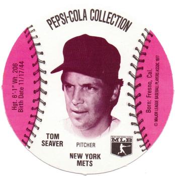 1977 Pepsi-Cola Collection Glove Discs #NNO Tom Seaver Front