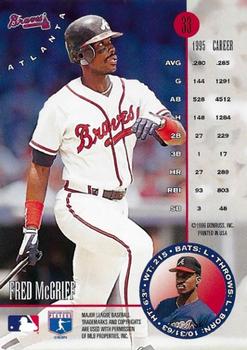 1996 Leaf - Press Proofs Silver #33 Fred McGriff Back
