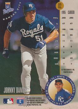 1996 Leaf - Press Proofs Silver #82 Johnny Damon Back