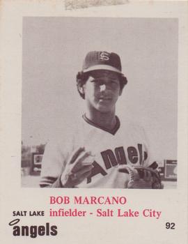 1974 Caruso Salt Lake City Angels #92 Bob Marcano Front
