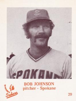 1974 Caruso Spokane Indians #29 Bob Johnson Front